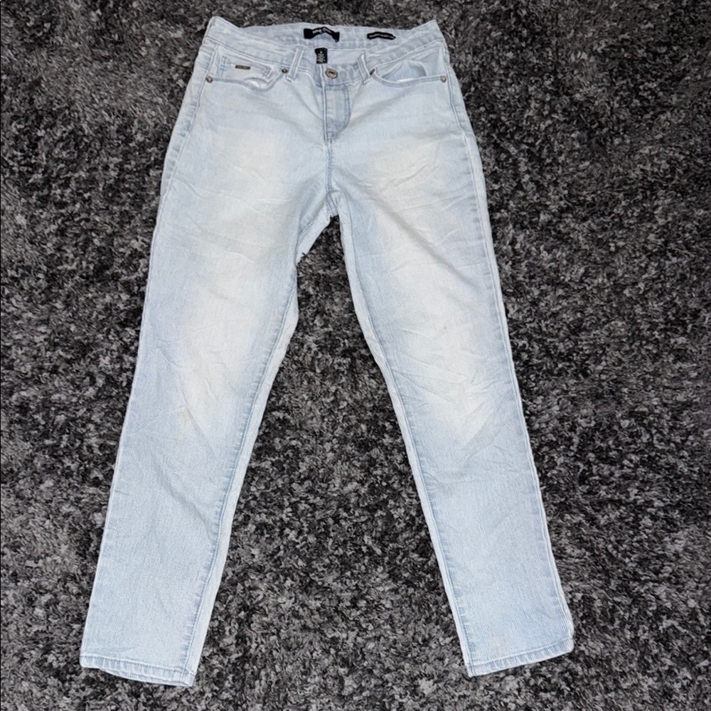 Nine West Blue Straight Leg Jeans Classic Style